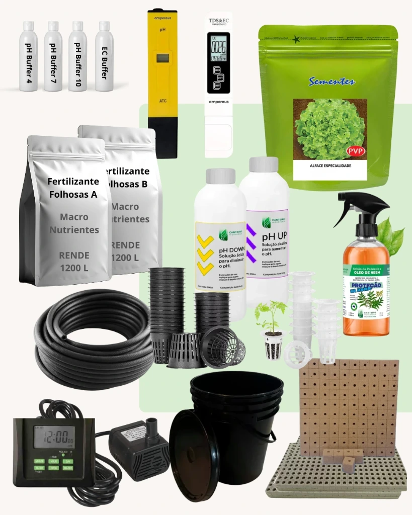 [KIT-00077] Kit Hidroponista Nº1 - Ideal para Iniciantes